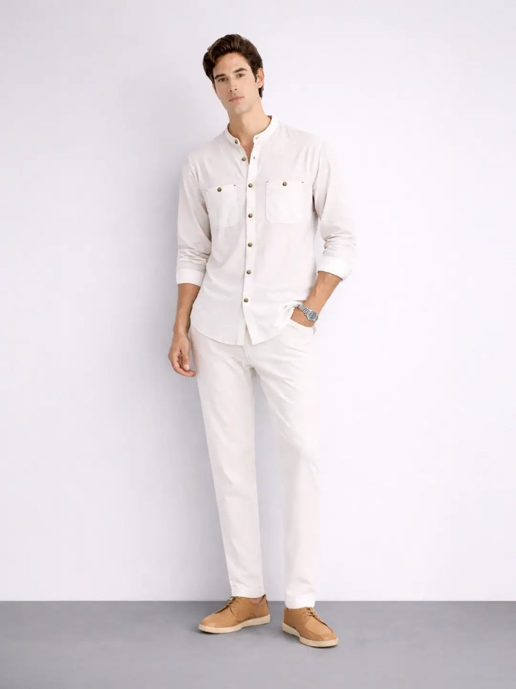 AirLinen™ Shirt Regular Fit - White