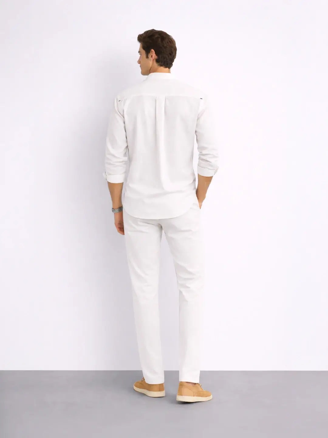 AirLinen™ Shirt Regular Fit - White