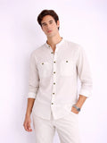 AirLinen™ Shirt Regular Fit - White