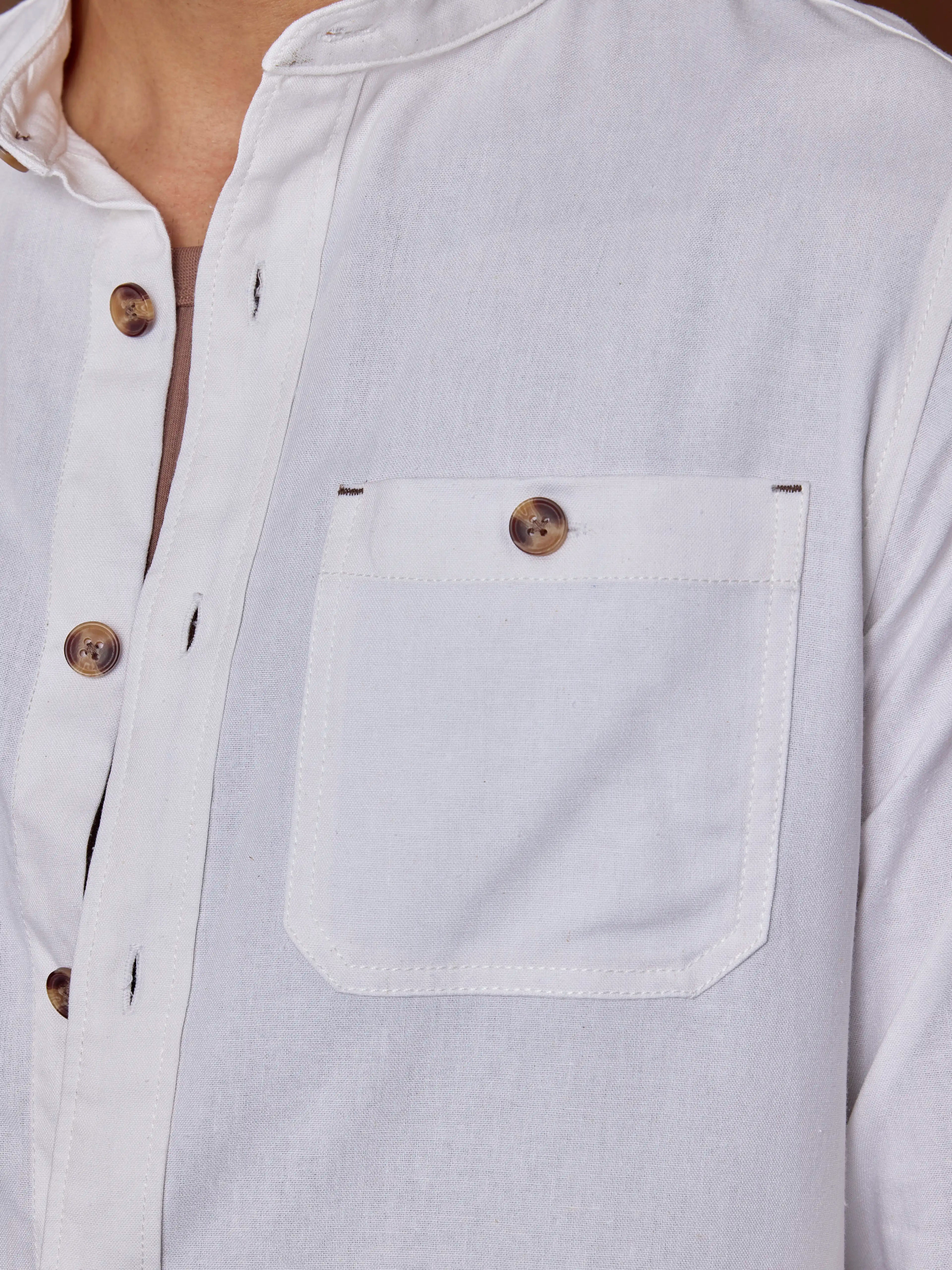AirLinen™ Shirt Regular Fit - White