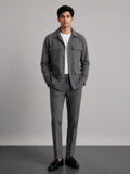 Hamptons Linen Shacket - Slate Grey