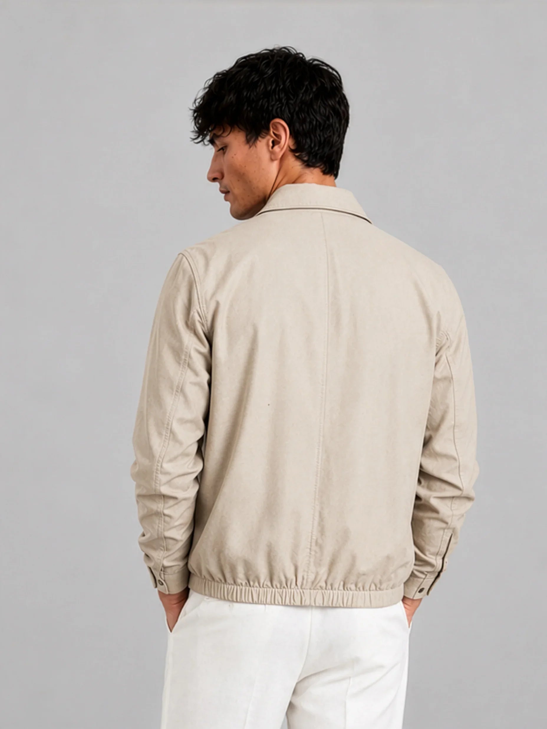 AirLinen™ Bomber Jacket - Beige